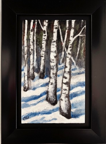 LM-020 Snow Shadows 5.25x3.25 $350 at Hunter Wolff Gallery